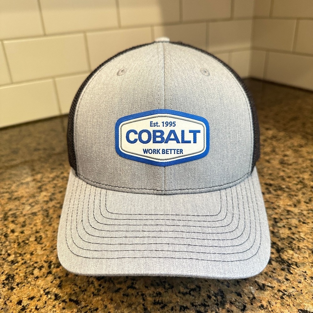 Cobalt Richardson 112+ R-Flex Trucker Hat Mens OSFM Gray Cotton Blend